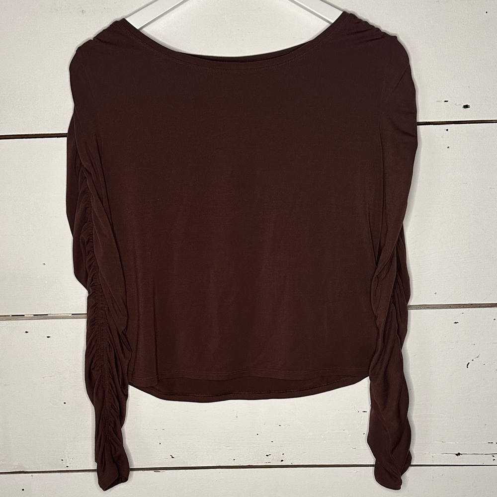 Athleta All Around Ruched Long Sleeve Women’s Blouse